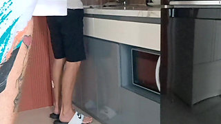 I Tease Daddy Then End up Sucking His Dick on the Toilet