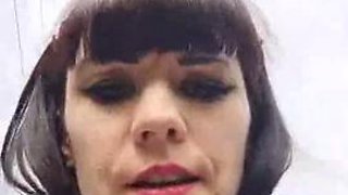 Pretty face milf outdoor stripping and teasing: Amateur, Brunette  Solo Porn