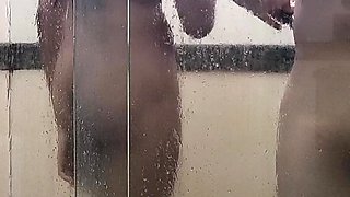 Cumming in the shower with the beautiful Brazilian Latina brunette. Feat. Nina