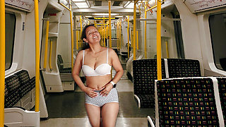 STRIPPING AND MASTURBATING ON METRO WITH ADAMANDEVE AND LUPO