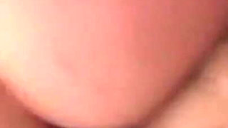 Horny brunette swallows cum