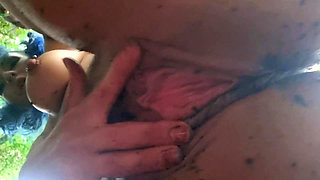 Dirty Pussy in the Forest Extreme Close up