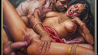 Village aunty threesome