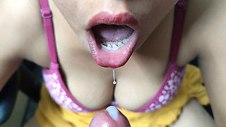 hot bhabhi ki face per maal nikal diya cum in mouth Big Cumshot on Face, Desi Porn video.