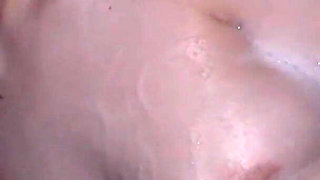 Slick Outdoor Tease with a Pink Tipped F Cup Beauty Soaked in Oil Part.4