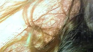BBC Slut Sucks Dick on Front Porch