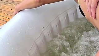 I Took My Stepdaughter on Vacation and Fucked Her Outdoors in a Jacuzzi.