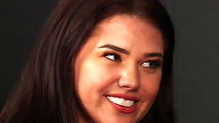 Rough FFM threesome with sexy Effie Diaz and Roxee Couture