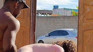 Casal De De Namodados E Flaglado Fazendo Sexo Em Construcao
