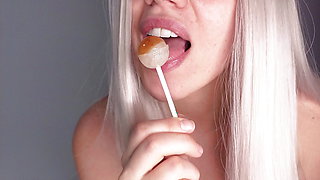 Lollipop Tease: Wanna Trade it for Your Cock?