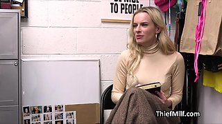Dildo thief mommy gets busted and screwed