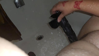 Shower Dildo Play