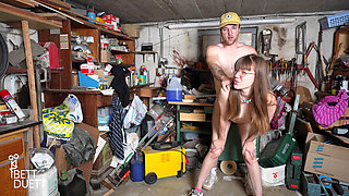 Sex in the Neighbor's Workshop!!