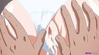 Erotic education with a double fucking and creampies