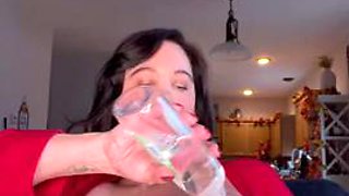 Brit Eliz Red Leather JOI: Big Tits, Amateur  Babe Porn