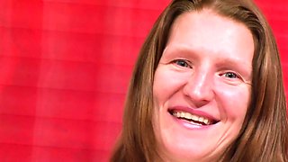 Dildo show with natural milf next door