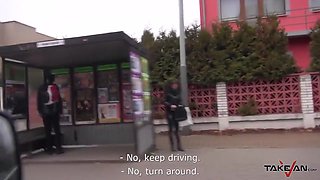 Big Pussy In A Sexy Blonde Caught On The Street & Ends With Big Cock In A Pussy