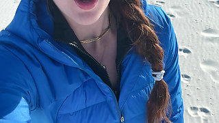 Walking on the Beach Calls for a Quick Orgasm!