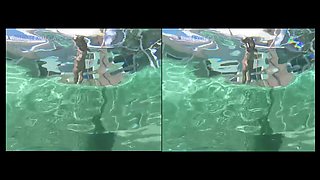 Pawg Milf Nude Underwater & Body Worship - Skinny Dipping Pool Naked Shaved