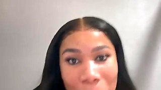Lustful ebony MILF solo exciting movie