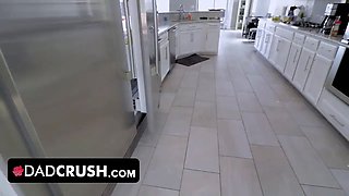 Blond teen lily larimar shagged by step-dad for making a dirt in the kitchen