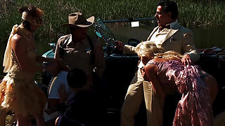 1920s Sluts Get Their Pussies Licked, Ride Cocks, and Take Cumshots at a Picnic