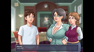 Hot summer adventure with big-assed beauties and natural boobs in a steamy visual novel