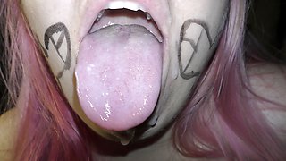 Dirty Cumslut Taste a Lot of Cum From Used Condoms - Milky Mari