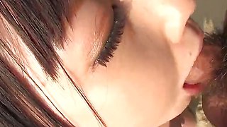 Sultry outdoor fellatio session with red-hot super-hot Megumi Haruka in total sight of voyeuristic Pov.