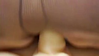 Horny Blonde Mature Martha Getting Off With Male Body Dildo In Panties and Pantyhose
