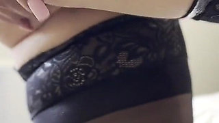Strip Down to Just Stocking and Heels Whilst I Play and Cum