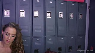 wild ass party in the locker room