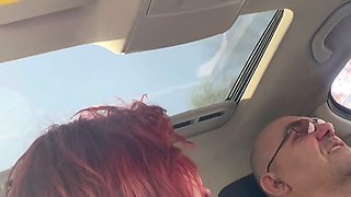 Licking Feet, Hard Face Slapping While Driving