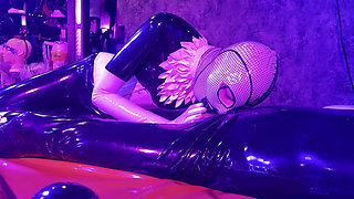 Rubber Fucked by Ava Fetishart While Fucking and Blowing Perv