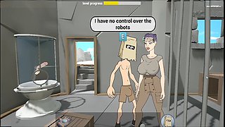 Sci-fi robots get wild with some serious ass-fucking fun