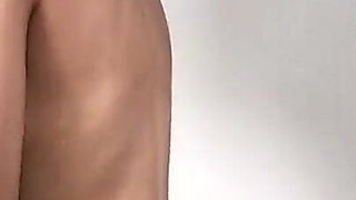 Naked Horny Artist with Gloves & Fucks Her Ass