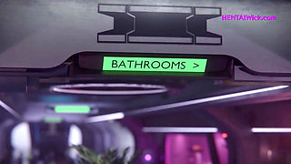 Perv Girl Caught by the Cleaner Masturbating in a Public Toilet (3D Porn Anime)