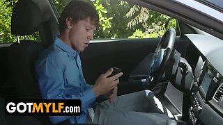 Fit And Sexy Brunette Milf Bangs Her Younger Coworker While Her Husband Is Working