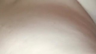 Fat Whore Soaking up the Cum on the Bed He Cums Again in Her Ass with Longest Dickhead