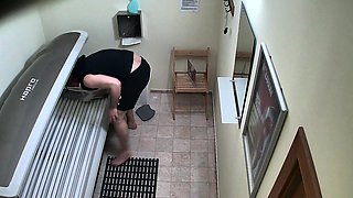 Czech Boy Jering Cock in Public Solarium