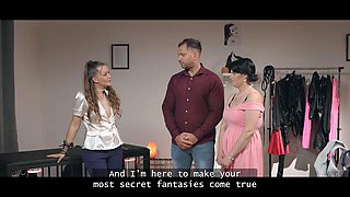 CUCK4K. Big titty Czech is having fun in BDSM club