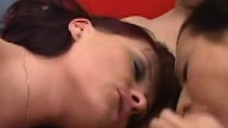 Two Smoking Hot Babes in a Wild Foursome with Huge Cocks