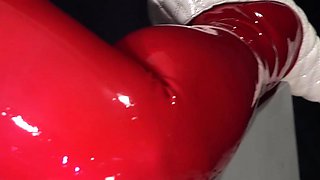 Olga is a latex freak. This big booty babe loves to dress