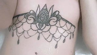 Amateur striptease and Solo masturbation