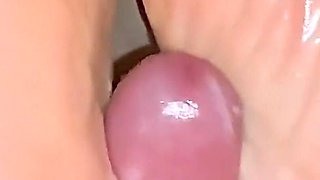 Amateur Homemade Footjob Big Cum