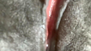 Spreading My Black Pussy Rubbing My Clit