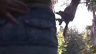 Smoking Hot Corey Flashes It All in a Public Park