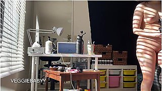 Spying On Me Cleaning My Room Naked - Full Video! Voyeur