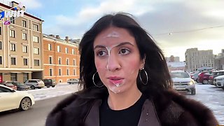 Sexist strangers suggest largest cash for public cumwalk