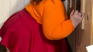 Jinkies- it looks to me like Velma had fun at my glory hole